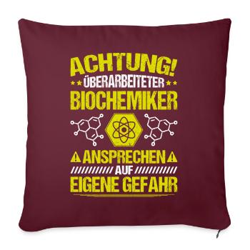 Biochemiker Biochimie Biochimie Biochimiste - Housse de coussin décorative 45 x 45 cm - bordeaux - Devant