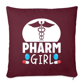 Pharmacien Pharmacien Assistante en pharmacie - Housse de coussin décorative 45 x 45 cm - bordeaux - Devant