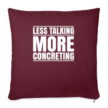 Betonbauer Stahlbetonbauer Ouvrier du béton - Housse de coussin décorative 45 x 45 cm - bordeaux - Devant