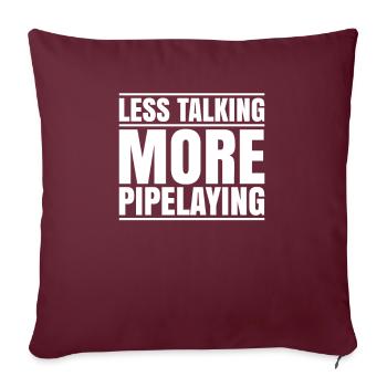 Constructeur de pipelines Construction de pipelines Pipelayer - Housse de coussin décorative 45 x 45 cm - bordeaux - Devant