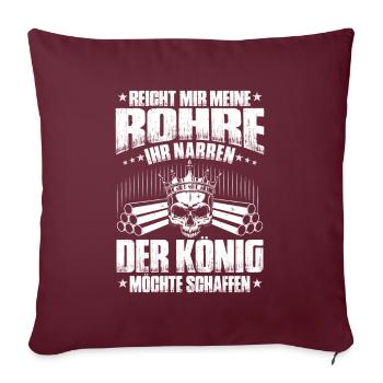 Constructeur de pipelines Construction de pipelines Pipelayer - Housse de coussin décorative 45 x 45 cm - bordeaux - Devant