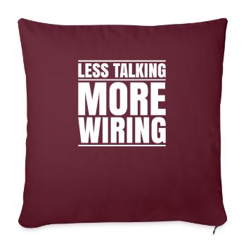 Veranstaltungstechniker Technicien événementiel - Housse de coussin décorative 45 x 45 cm - bordeaux - Devant