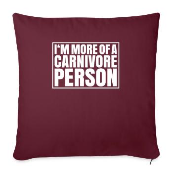 Carnivore Diät Carnivore Ernährung Carnivore Diet - Housse de coussin décorative 45 x 45 cm - bordeaux - Devant