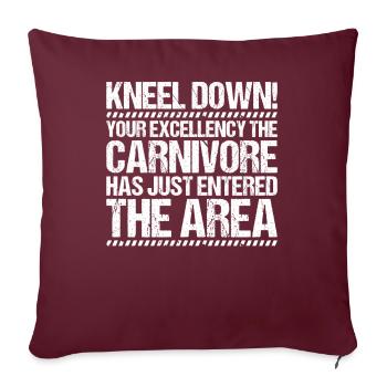 Carnivore Diät Carnivore Ernährung Carnivore Diet - Housse de coussin décorative 45 x 45 cm - bordeaux - Devant