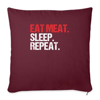 Carnivore Diät Carnivore Ernährung Carnivore Diet - Housse de coussin décorative 45 x 45 cm - bordeaux - Devant