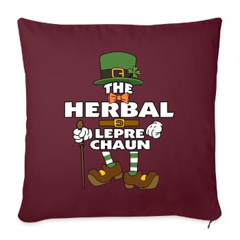The Herbal Leprechaun St Patrick's Day - Sofakissenbezug 45 x 45 cm - Burgunderrot - Vorne