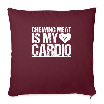 Carnivore Diät Carnivore Ernährung Carnivore Diet - Housse de coussin décorative 45 x 45 cm - bordeaux - Devant