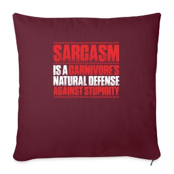 Carnivore Diät Carnivore Ernährung Carnivore Diet - Housse de coussin décorative 45 x 45 cm - bordeaux - Devant