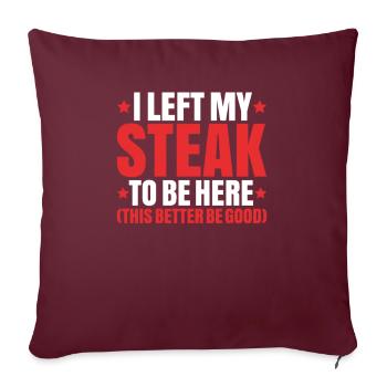 Carnivore Diät Carnivore Ernährung Carnivore Diet - Housse de coussin décorative 45 x 45 cm - bordeaux - Devant