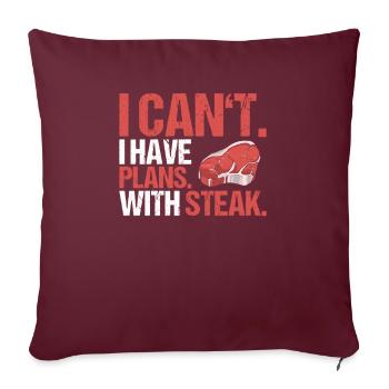 Carnivore Diät Carnivore Ernährung Carnivore Diet - Housse de coussin décorative 45 x 45 cm - bordeaux - Devant
