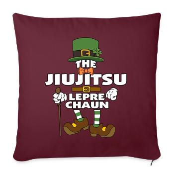 Le Jiujitsu Leprechaun St Patrick’s Day - Housse de coussin décorative 45 x 45 cm - bordeaux - Devant