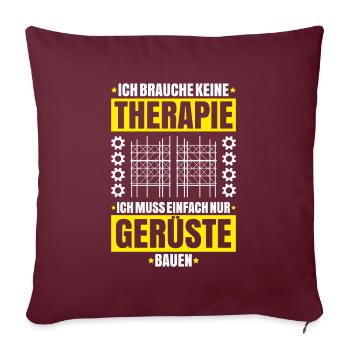 Gerüstbauer Gerüstbau Gerüstmonteur Scaffolder - Sofakissenbezug 45 x 45 cm - Burgunderrot - Vorne