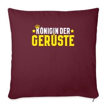 Gerüstbauer Gerüstbau Gerüstmonteur Scaffolder - Sofakissenbezug 45 x 45 cm - Burgunderrot - Vorne