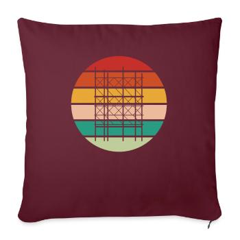 Gerüstbauer Gerüstbau Gerüstmonteur Scaffolder - Sofakissenbezug 45 x 45 cm - Burgunderrot - Vorne