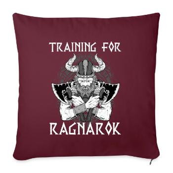 Training For Ragnarok I Valhalla Viking Mythology - Sofakissenbezug 45 x 45 cm - Burgunderrot - Vorne