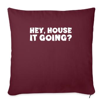 77091608401830232 avant - Housse de coussin décorative 45 x 45 cm - bordeaux - Devant