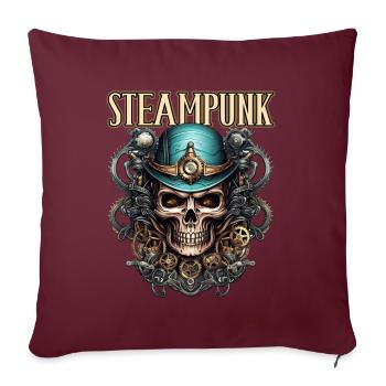 Steampunk für einen Steampunk Liebhaber - Sofakissenbezug 45 x 45 cm - Burgunderrot - Vorne