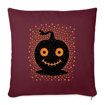 Niedlicher Black Jack o Laterne Kürbis, Halloween, - Sofakissenbezug 45 x 45 cm - Burgunderrot - Vorne