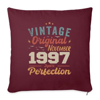Légendaire depuis novembre 1997 - 1997 - Housse de coussin décorative 45 x 45 cm - bordeaux - Devant