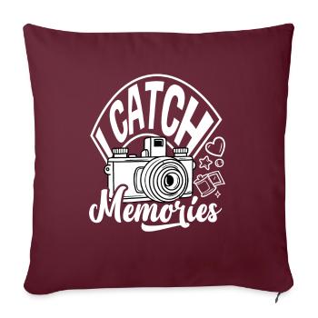 Drôle Photographie Photographe Photographe Cadeau - Housse de coussin décorative 45 x 45 cm - bordeaux - Devant