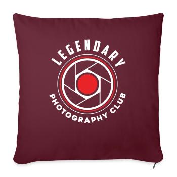 Drôle Photographie Photographe Photographe Cadeau - Housse de coussin décorative 45 x 45 cm - bordeaux - Devant