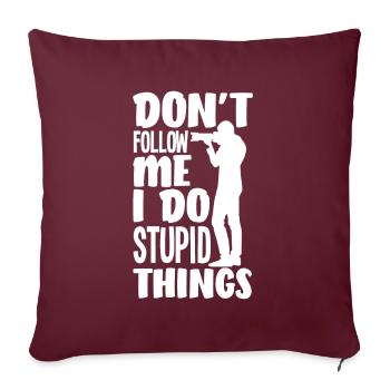 Drôle Photographie Photographe Photographe Cadeau - Housse de coussin décorative 45 x 45 cm - bordeaux - Devant