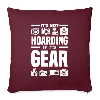 Drôle Photographie Photographe Photographe Cadeau - Housse de coussin décorative 45 x 45 cm - bordeaux - Devant