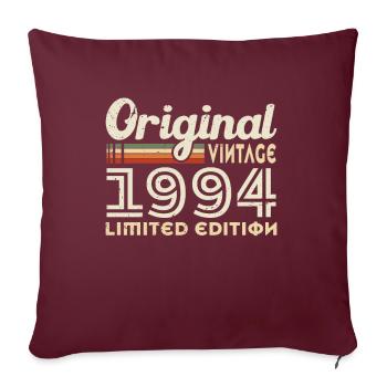 Original 1994 30th Anniversary Vintage Geschenk - Sofakissenbezug 45 x 45 cm - Burgunderrot - Vorne