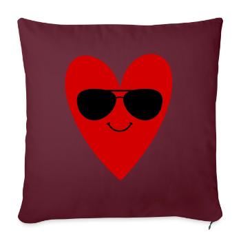 Accessoires de la Saint-Patrick Irlande Shamrock décoration - Housse de coussin décorative 45 x 45 cm - bordeaux - Devant