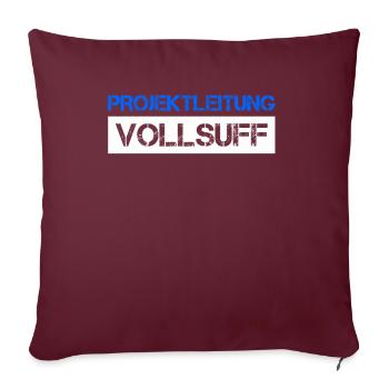 Bier Saufen Shirt Damen Herren Feiern Partnerlook - Sofakissenbezug 45 x 45 cm - Burgunderrot - Vorne
