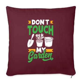 Jardinier, Jardinier, Jardinier, Jardinier Amateur, Plantes - Housse de coussin décorative 45 x 45 cm - bordeaux - Devant