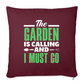 Jardinier, Jardinier, Jardinier, Jardinier Amateur, Plantes - Housse de coussin décorative 45 x 45 cm - bordeaux - Devant