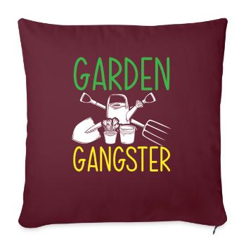 Jardinier, Jardinier, Jardinier, Jardinier Amateur, Plantes - Housse de coussin décorative 45 x 45 cm - bordeaux - Devant