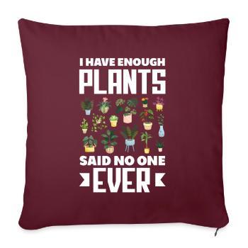 Jardinier, Jardinier, Jardinier, Jardinier Amateur, Plantes - Housse de coussin décorative 45 x 45 cm - bordeaux - Devant