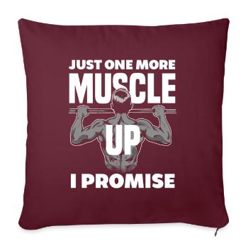 Calisthenics Training Fitness Workout - Sofakissenbezug 45 x 45 cm - Burgunderrot - Vorne