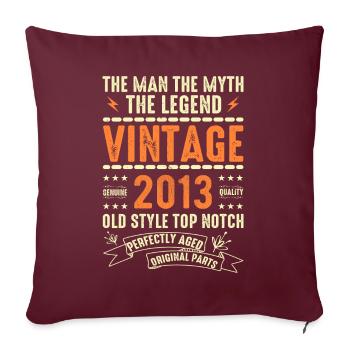 Cadeau Anniversaire 2013 Millésime 2013 Millésime 2013 - Housse de coussin décorative 45 x 45 cm - bordeaux - Devant