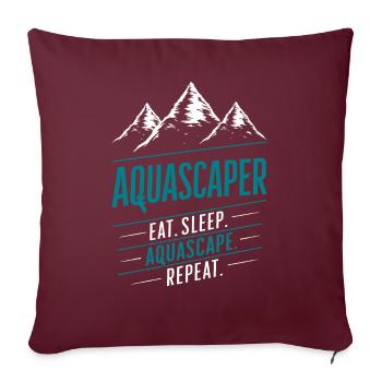 Aquascaper créatif Expert Design Aquascaping - Housse de coussin décorative 45 x 45 cm - bordeaux - Devant