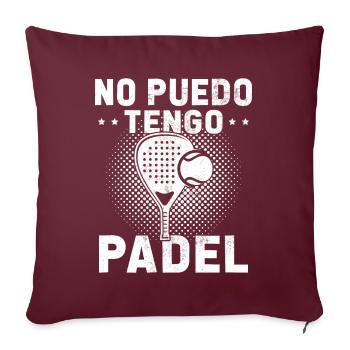 Ich kann Padel Gift Padelist nicht haben - Sofakissenbezug 45 x 45 cm - Burgunderrot - Vorne