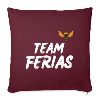 fete de bayonne team ferias - Housse de coussin décorative 45 x 45 cm - bordeaux - Devant