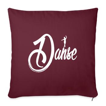 Danser danseur - Housse de coussin décorative 45 x 45 cm - bordeaux - Devant
