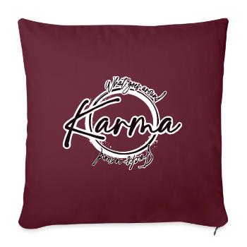 Karma - Sofakissenbezug 45 x 45 cm - Burgunderrot - Vorne