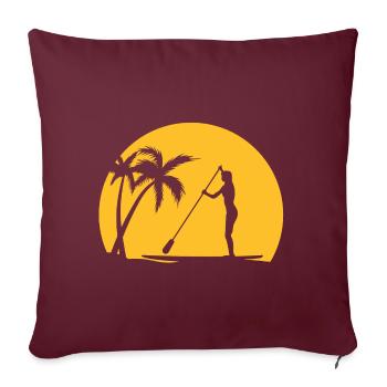 SUP - Housse de coussin décorative 45 x 45 cm - bordeaux - Devant