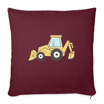 Grosse pelle - Housse de coussin décorative 45 x 45 cm - bordeaux - Devant
