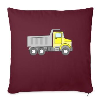 Poids de la charge - Housse de coussin décorative 45 x 45 cm - bordeaux - Devant