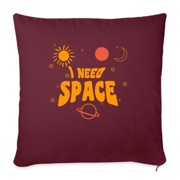 I NEED SPACE - Housse de coussin décorative 45 x 45 cm - bordeaux - Devant