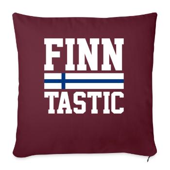 Finnisch Finnisch Finnland - Sofakissenbezug 45 x 45 cm - Burgunderrot - Vorne