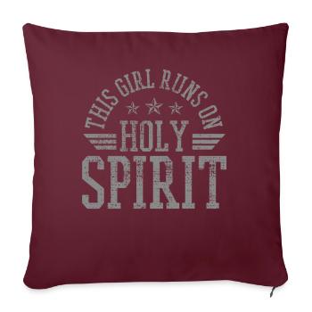 Confirmation chrétienne Saint- - Housse de coussin décorative 45 x 45 cm - bordeaux - Devant