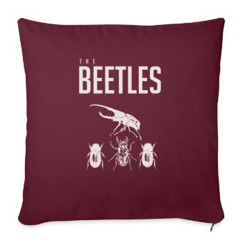 The Beetles Lustig - Sofakissenbezug 45 x 45 cm - Burgunderrot - Vorne