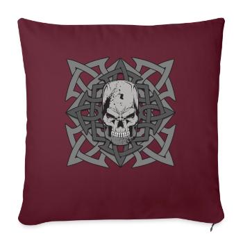 Mythologie grecque géante - Housse de coussin décorative 45 x 45 cm - bordeaux - Devant
