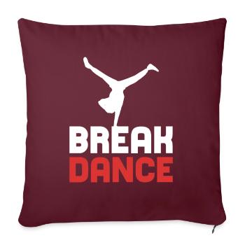 Breakdance breakdance breakdance - Housse de coussin décorative 45 x 45 cm - bordeaux - Devant
